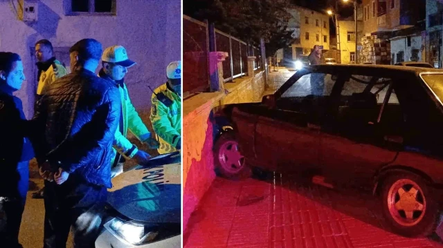 plakasiz otomobille polisten kactilar duvara carpinca yakalandilar RHW4kKkC