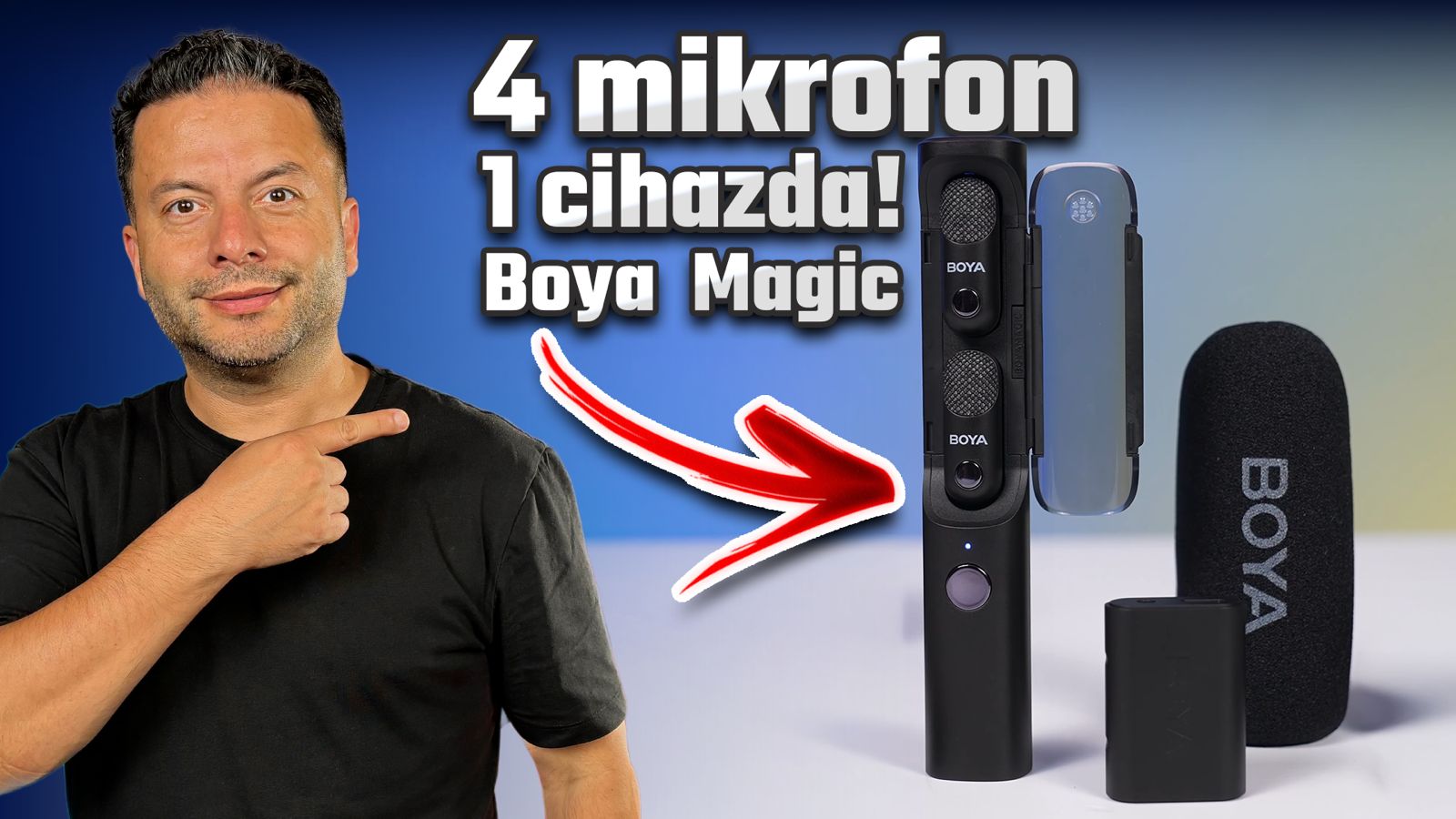 yapay zekali yaka mikrofonu boya magic xGnCvNee