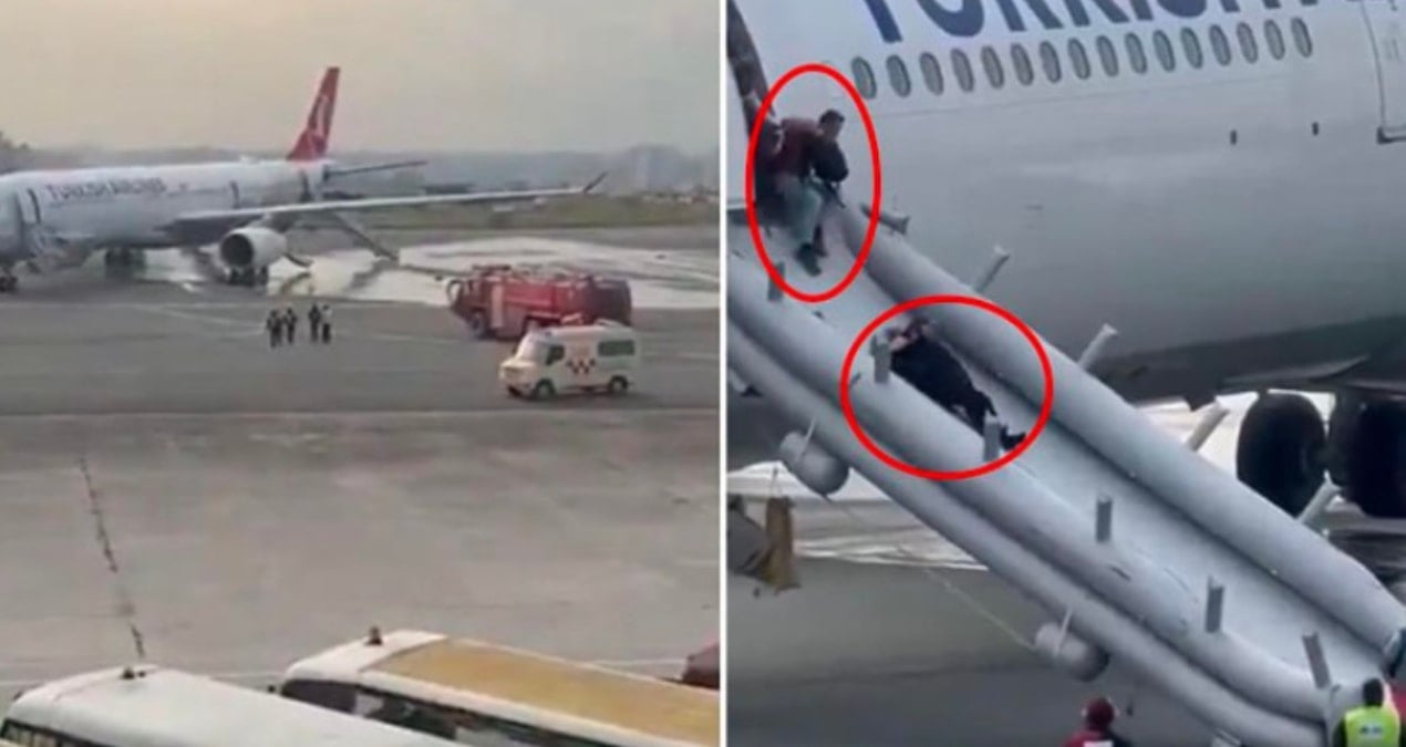 THY Uçağında Yangın Alarmı: Yolcular Acil Tahliye Edildi